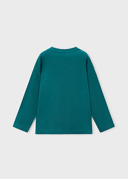 Mayoral Boys Long Sleeve Teal Top