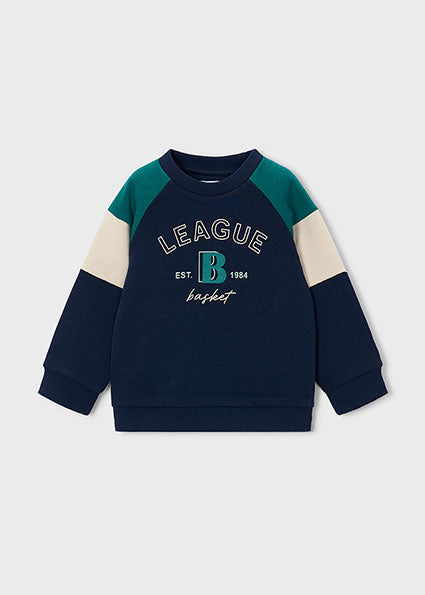 Mayoral Boys Teal Varsity Style Jumper