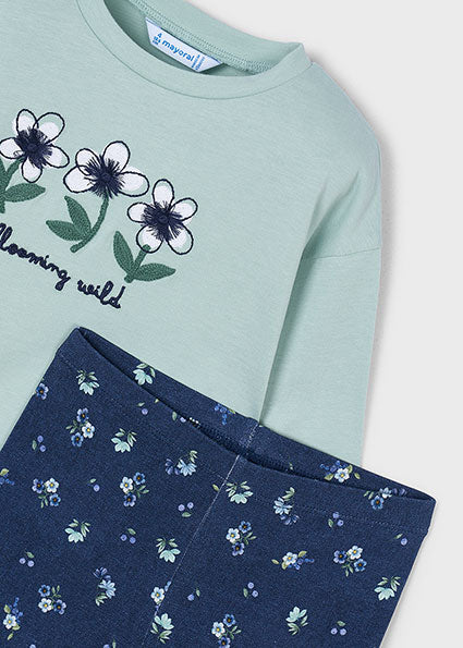 Mayoral Floral Leggings Set