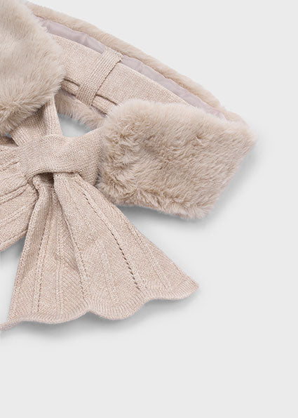 Mayoral Girls Faux Fur Collar Scarf