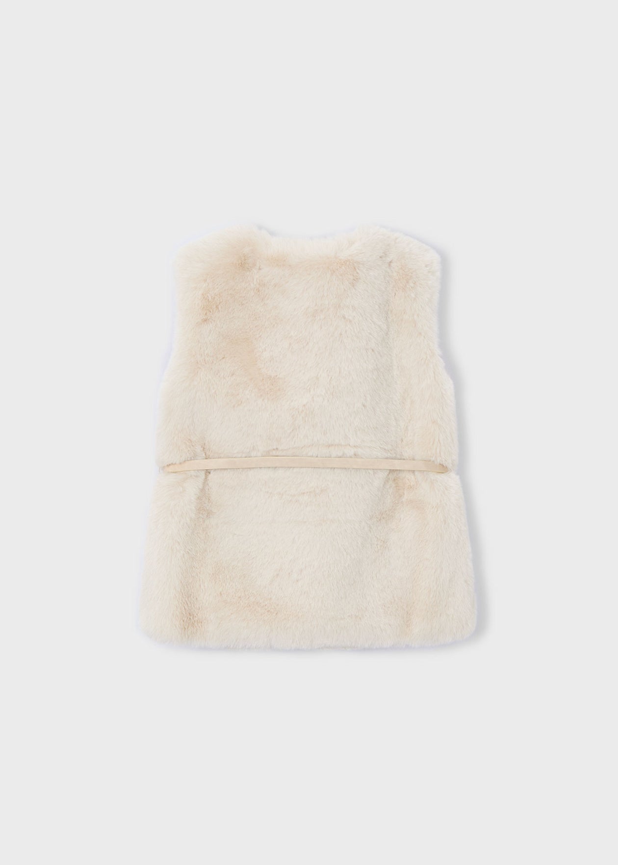 Mayoral Faux Fur Gilet With Belt 4315 093