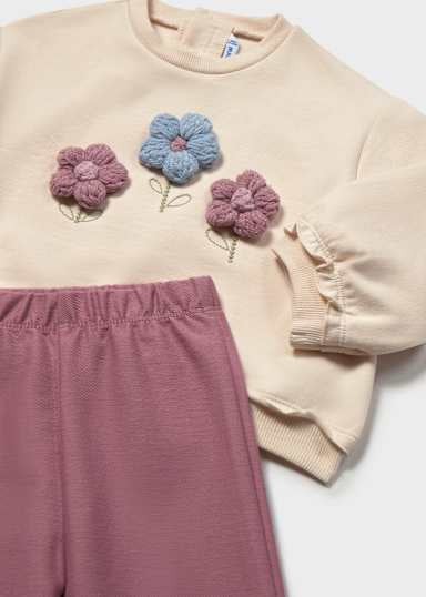 Mayoral Younger Girls Violet Flare Outfit
