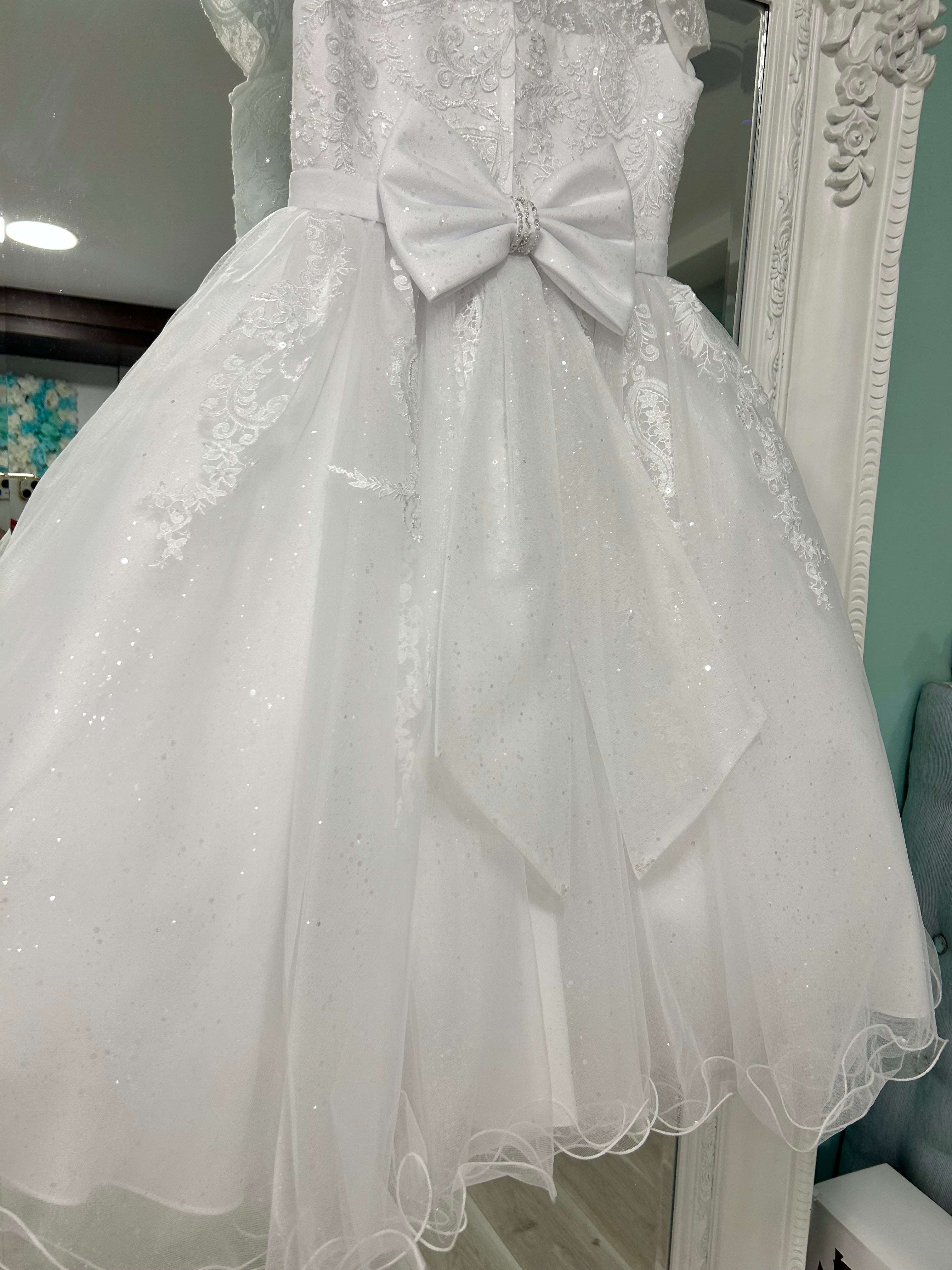 Sweetie Pie Communion Dress Size 7.5 Tea Length