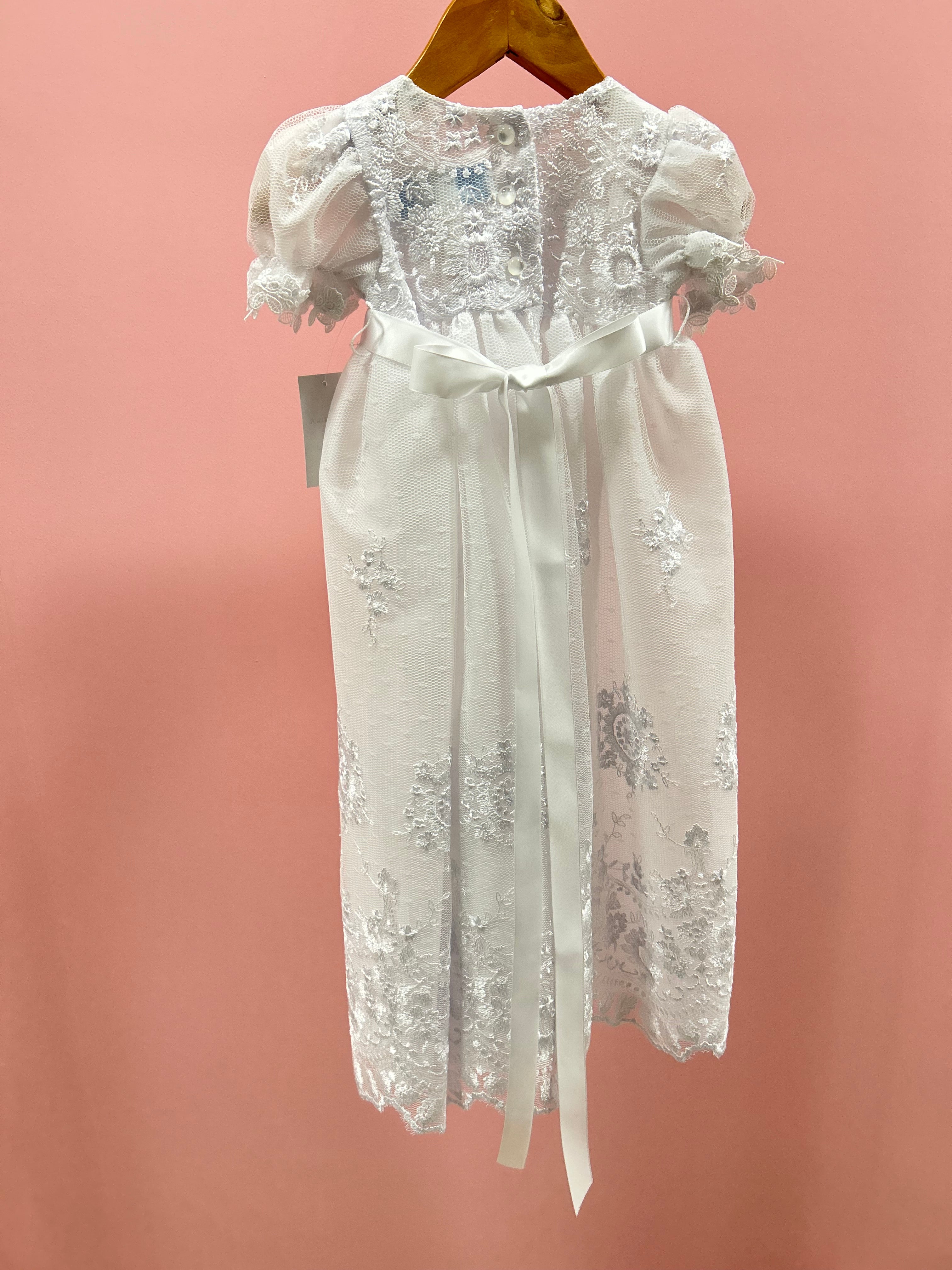 Baby girl Madison Christening Gown