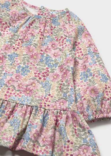 Mayoral Younger Girl Mauve Floral Dress
