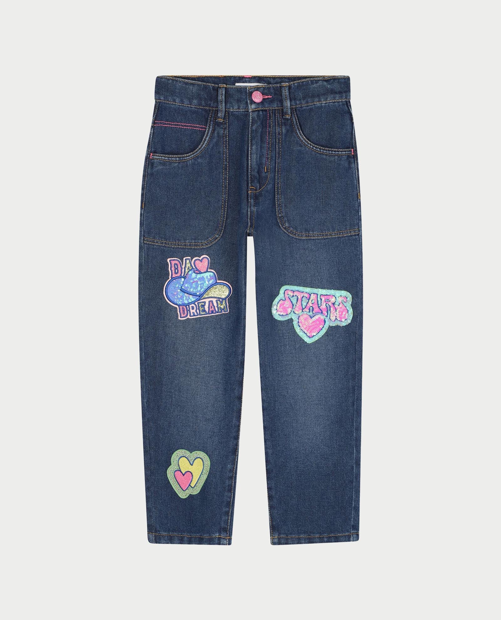 Billieblush Girls Sequin Motif Jeans ZU21327