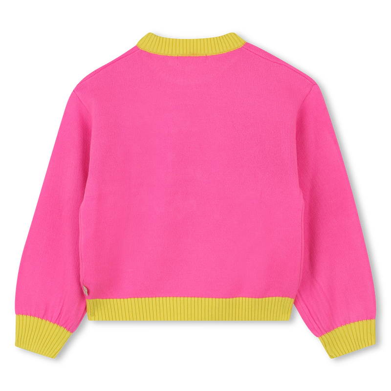 Billieblush Girls Pink Trouble Maker Knit Sweater
