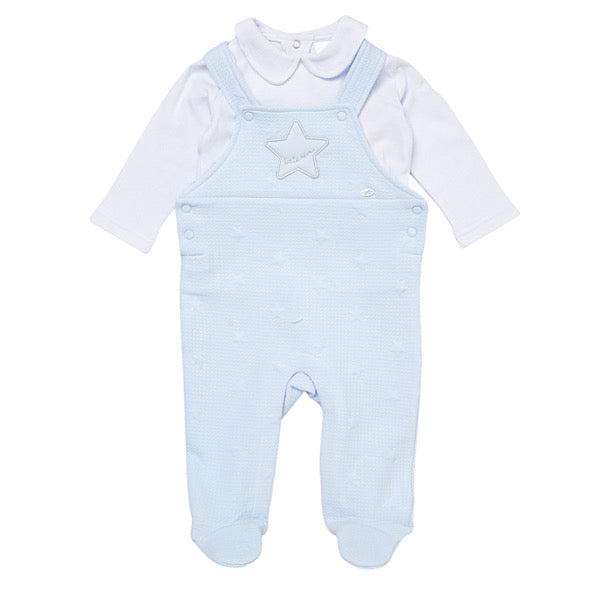 Baby Boy Blue Star Dungaree Set