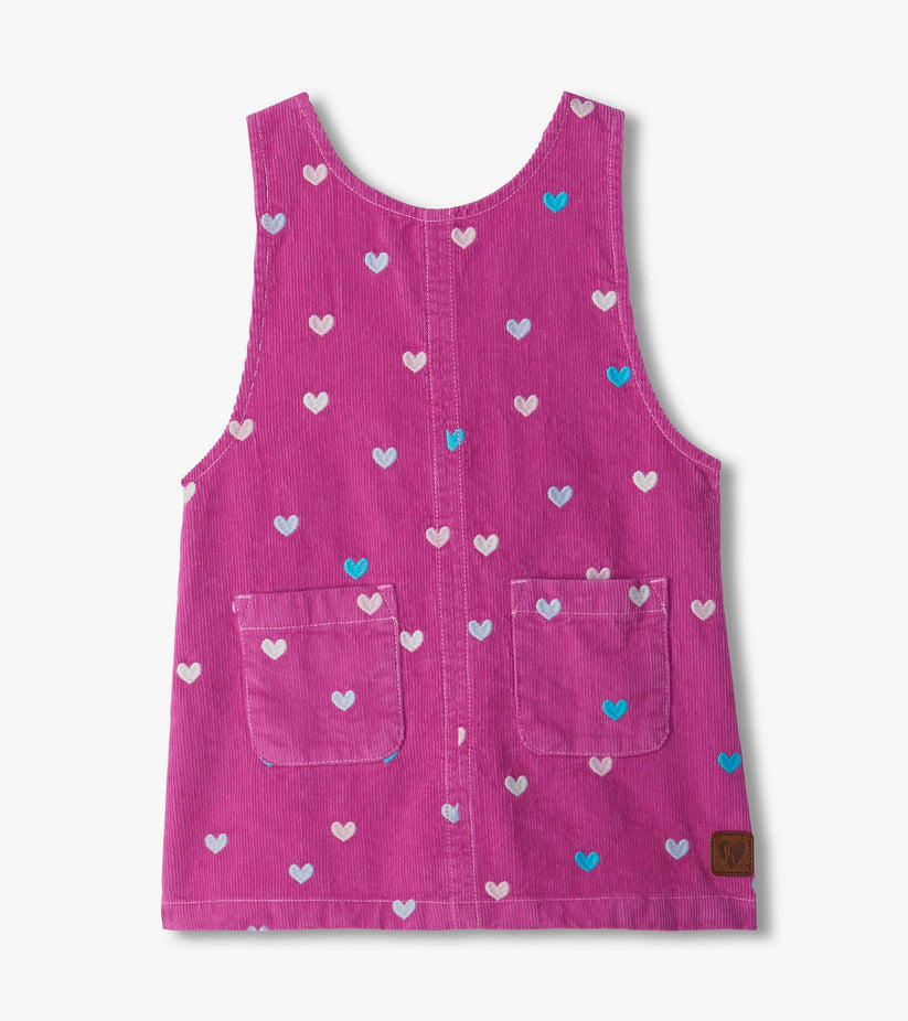 Hatley Younger Girls Rose Violet Pinafore Outfit