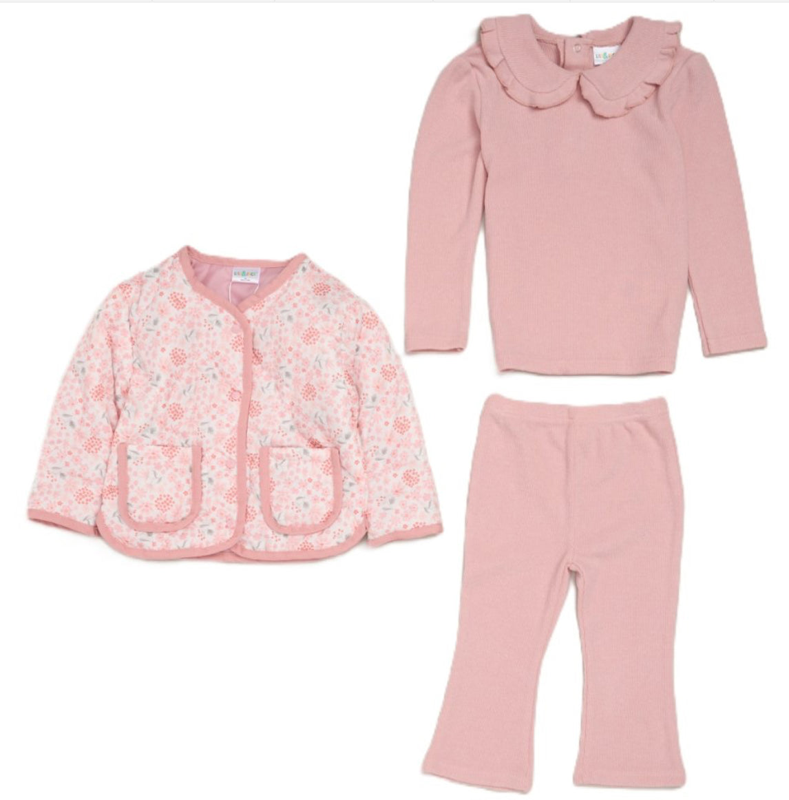 Girls Quilted Jacket Outfit