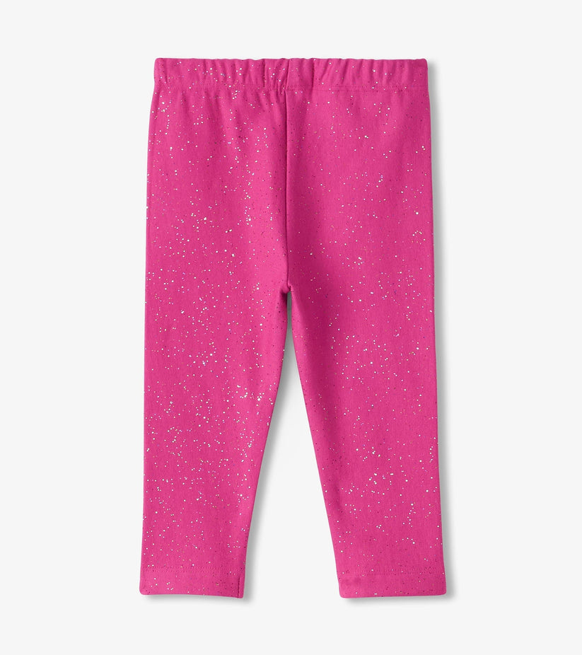 Hatley Younger Girls Rose Violet Glitter Leggings