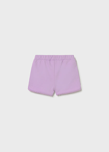 Mayoral Younger Girls Lilac Jersey Shorts 603