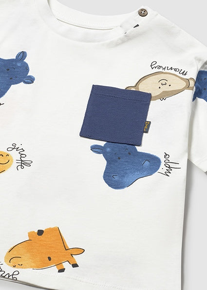 Mayoral Younger Boys Animal T-Shirt 1014