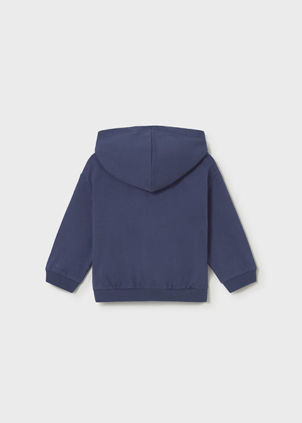 Mayoral Younger Boys Navy Zip-Up Hoodie 1407