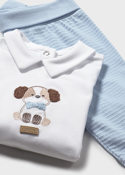 Mayoral Baby Boy Blue Puppy Outfit 1501