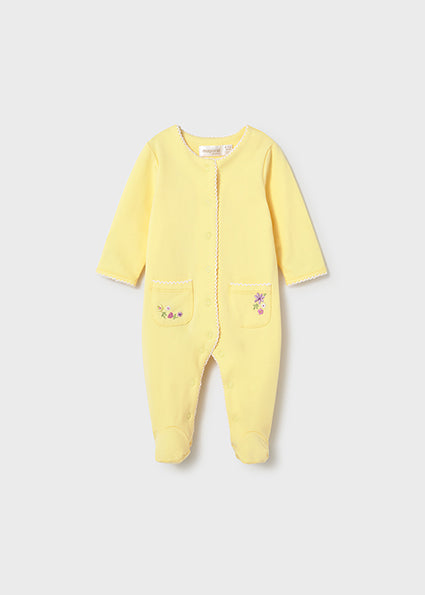Mayoral Baby Girl Lemon Sleepsuit 2 Pack Set 1708