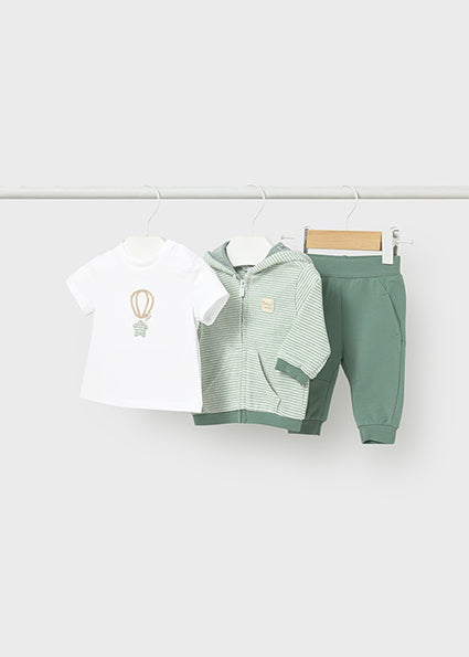 Mayoral Baby Boys 3 Piece Green Tracksuit 1892