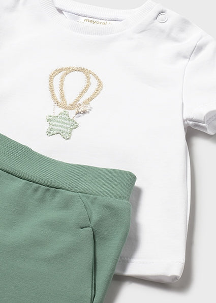 Mayoral Baby Boys 3 Piece Green Tracksuit 1892