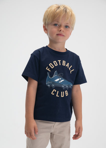 Mayoral Boys Navy Football Club Shirt 3072 061