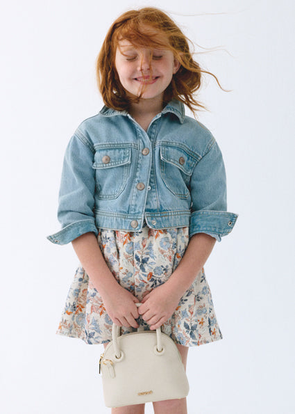Mayoral Girls Light Denim Jacket 3454 055