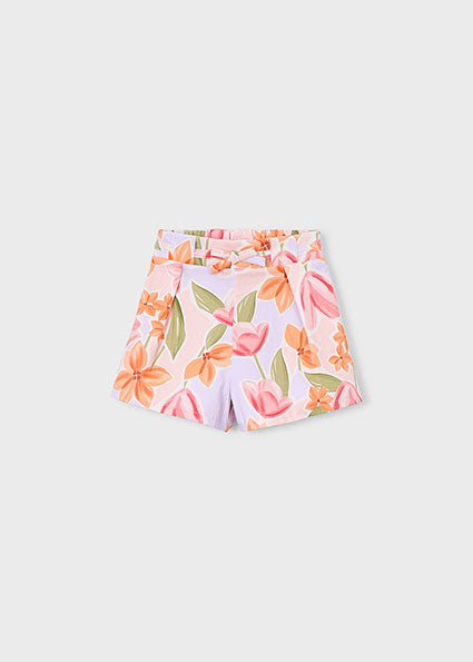 Mayoral Girls Patterned Trouser Shorts 070