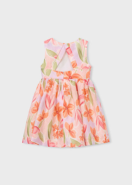 Mayoral Girls Blossom Floral Dress 3913 077