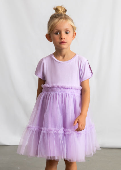Mayoral Girls Lilac Tutu Dress 3915 070