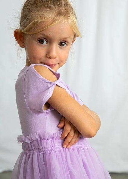 Mayoral Girls Lilac Tutu Dress 3915 070