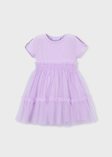 Mayoral Girls Lilac Tutu Dress 3915 070