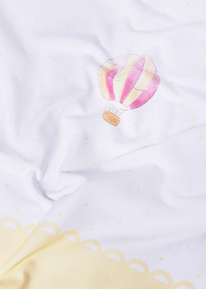 Mayoral Lemon and Pink Floral Baby Blanket 9025