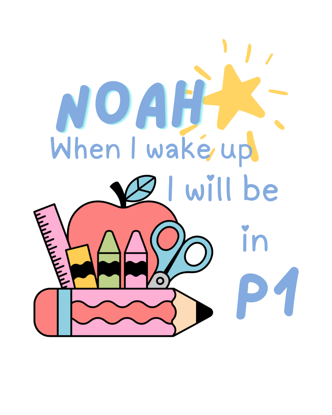Back to School PJ’s-Choose Pink or Blue!