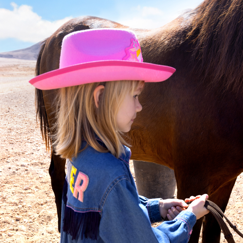 Billieblush Girls Pink Western Cowboy Hat
