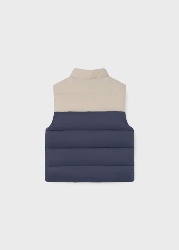 Mayoral Baby Boy Navy Bear Reversible Gilet 2348