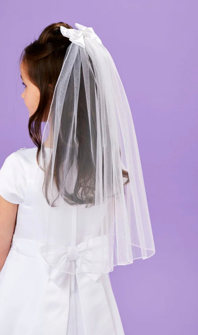 White Communion Veil- Fallon