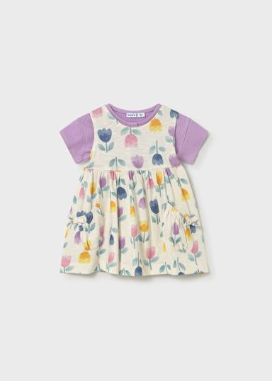Mayoral Younger Girls Tulip Dress and Lilac Top  1922