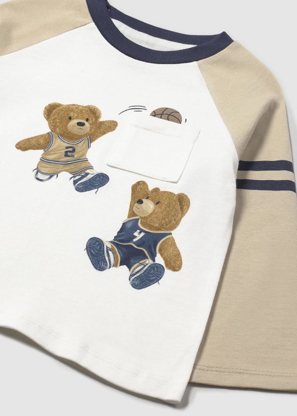 Mayoral Younger Boys Bear Varsity Top
