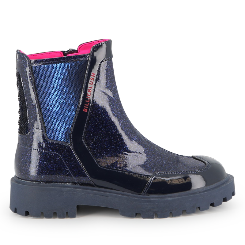 Billieblush Girls Navy Sparkle Boots