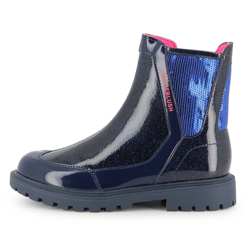 Billieblush Girls Navy Sparkle Boots