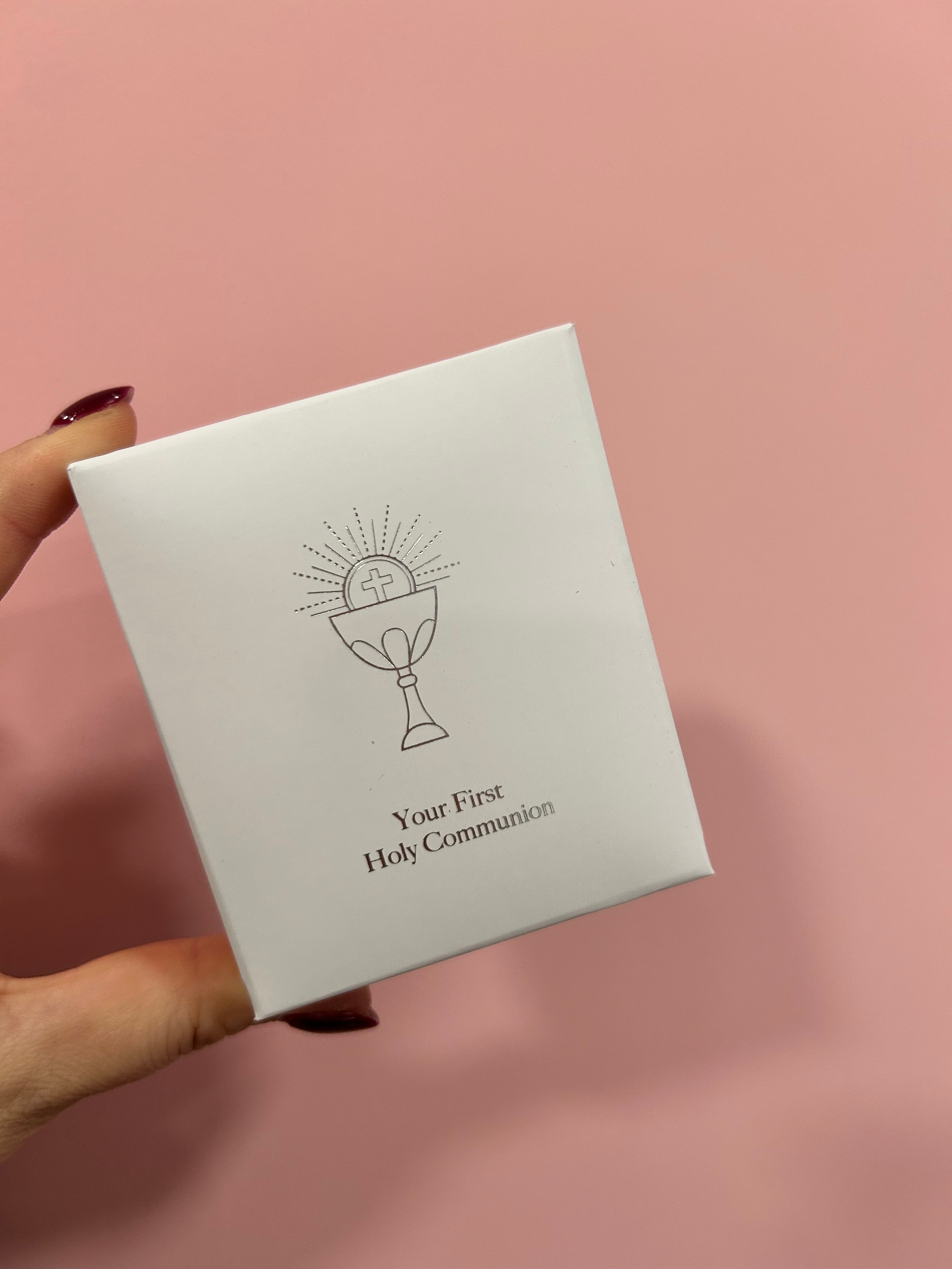 Sterling Silver Cross Necklace With Star Charm.