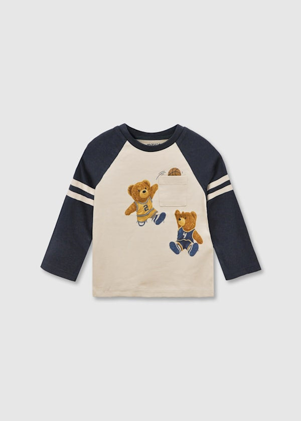 Mayoral Younger Boys Bear Varsity Top-Navy
