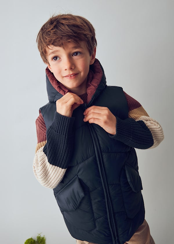 Mayoral Boy’s Navy Reversible Gilet 4382