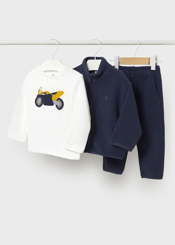 Mayoral Younger Boys 3 Piece Fleece Tracksuit