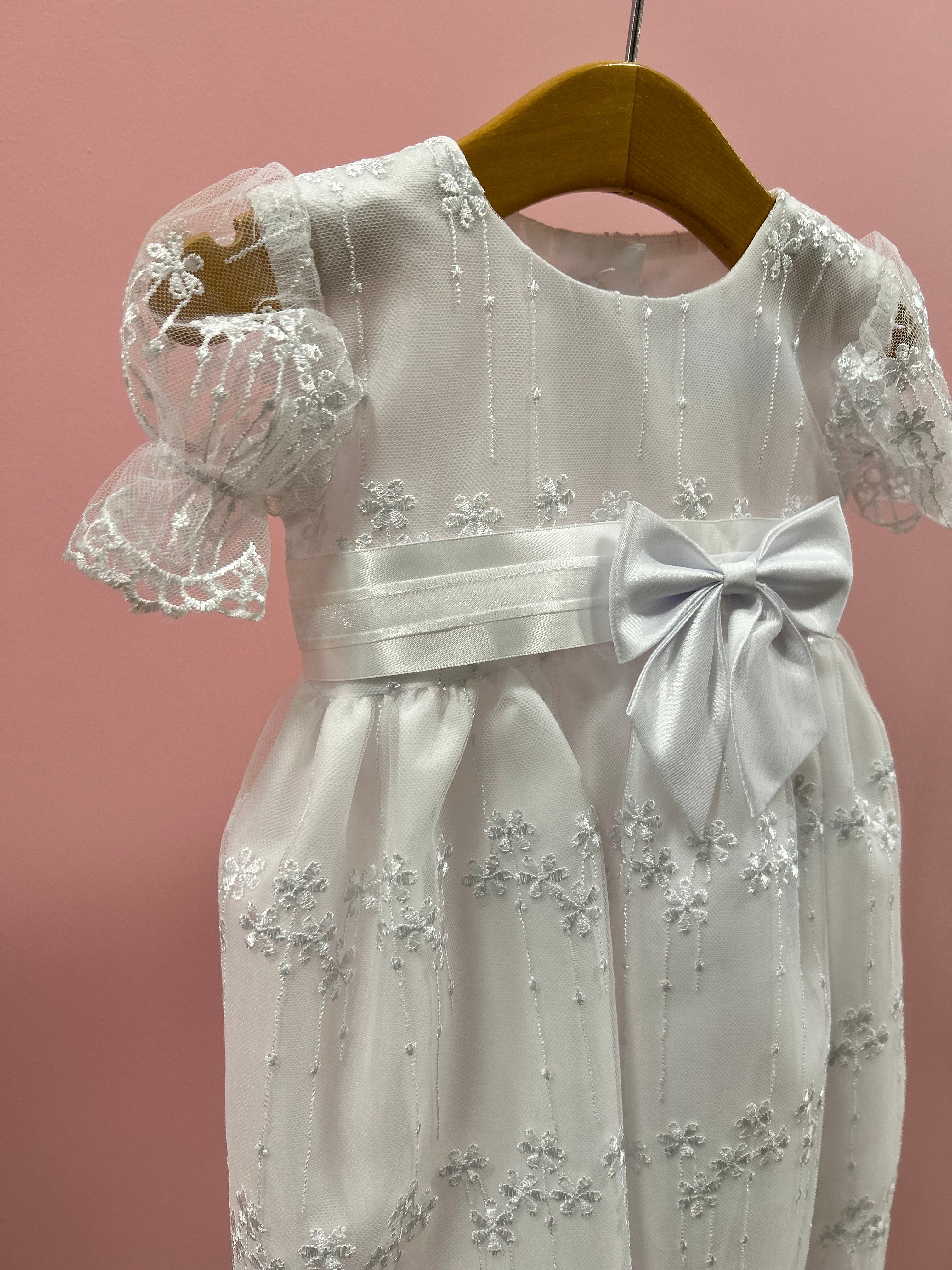 Baby girl Camilla christening gown 0-3 Months - Main Image