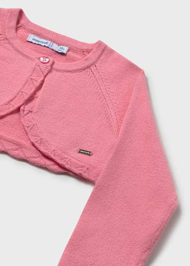 Mayoral Younger Girls Coral Bolero 306