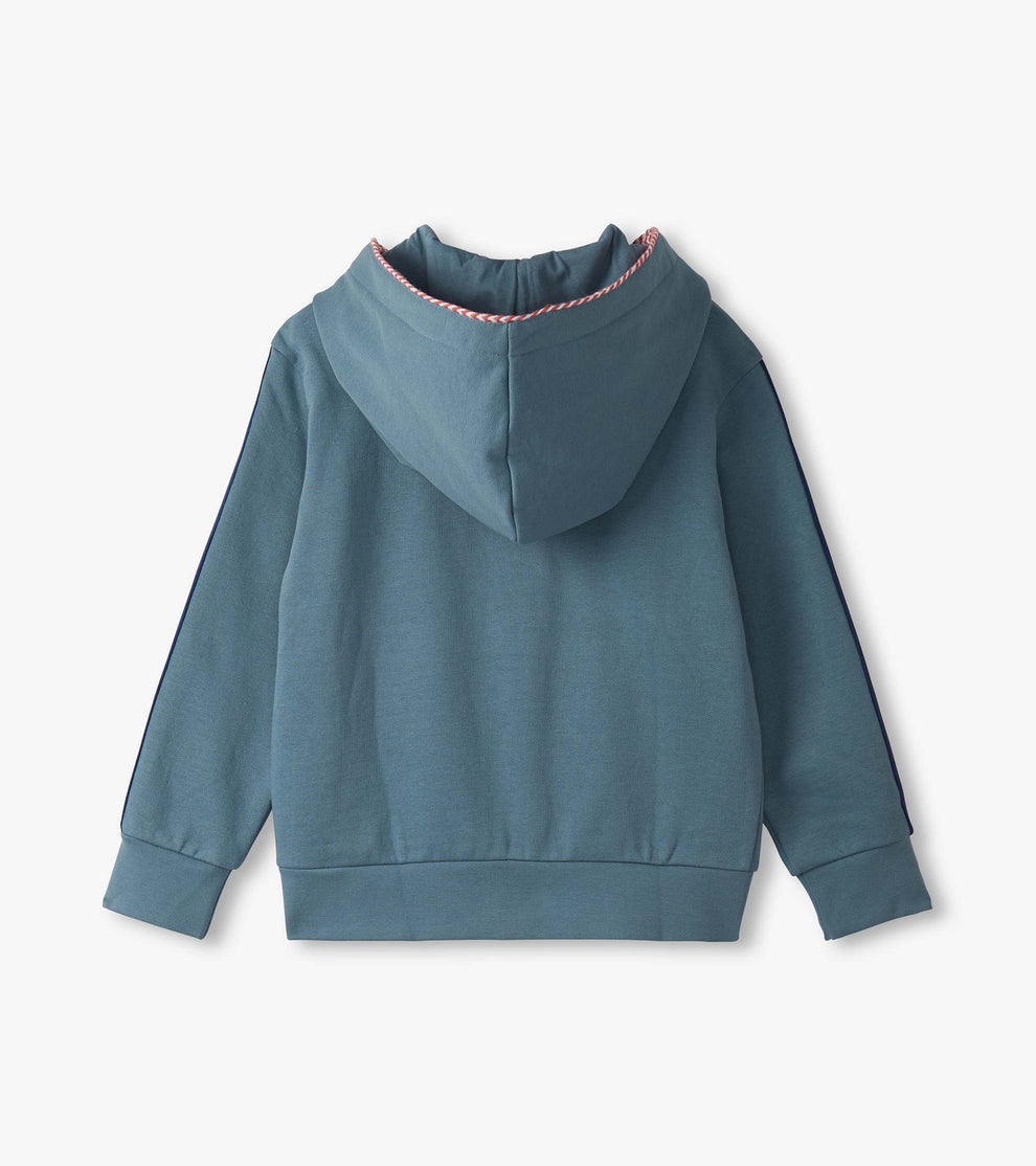 Hatley Boys Blue Zip Hoodie