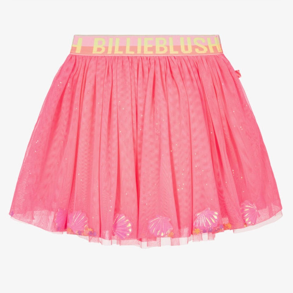 Billieblush Girls Neon Coral Tutu Skirt
