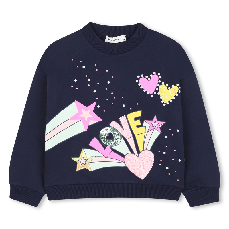 Billieblush Navy Star Sweatshirt