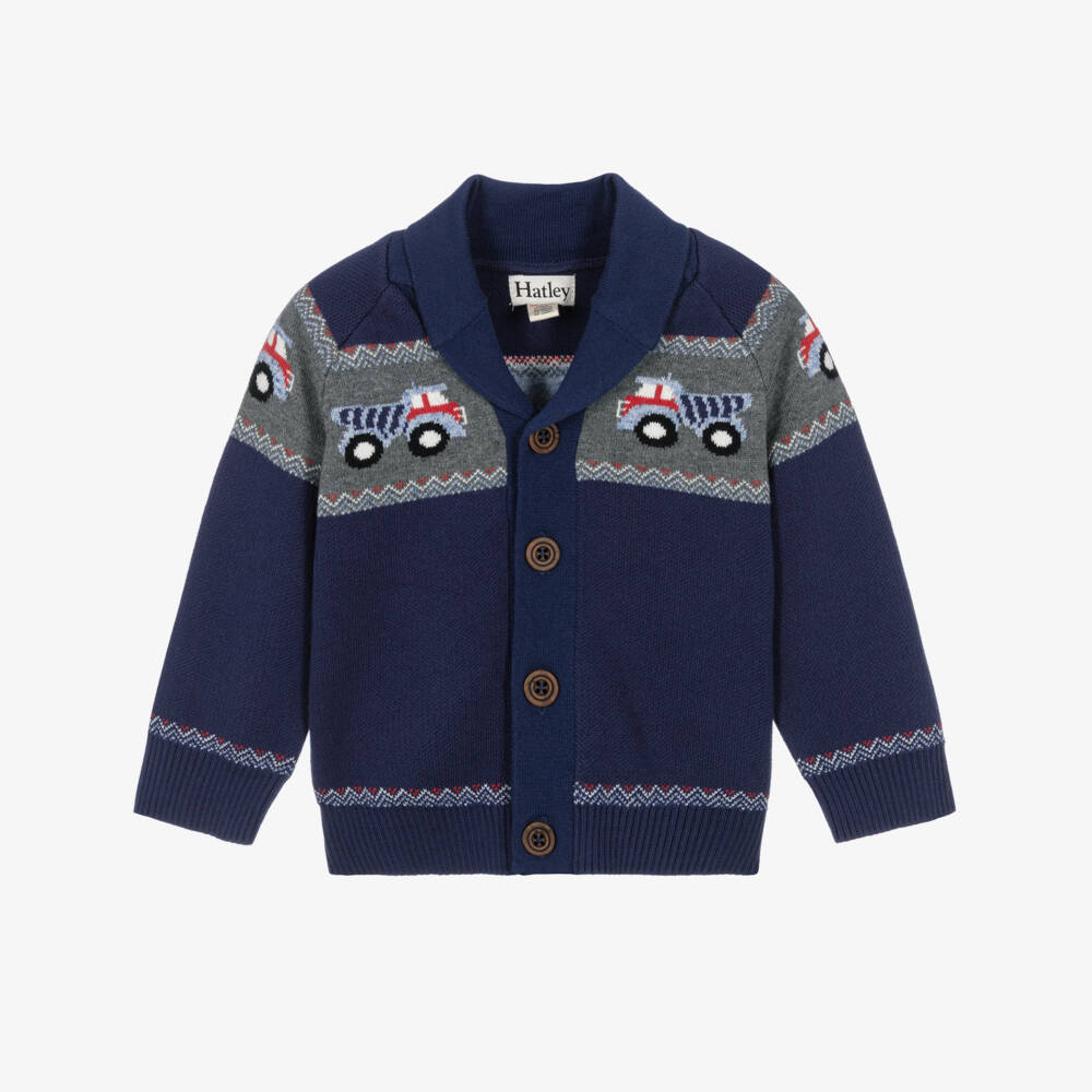 Hatley Boys Trucks Knit Sweater