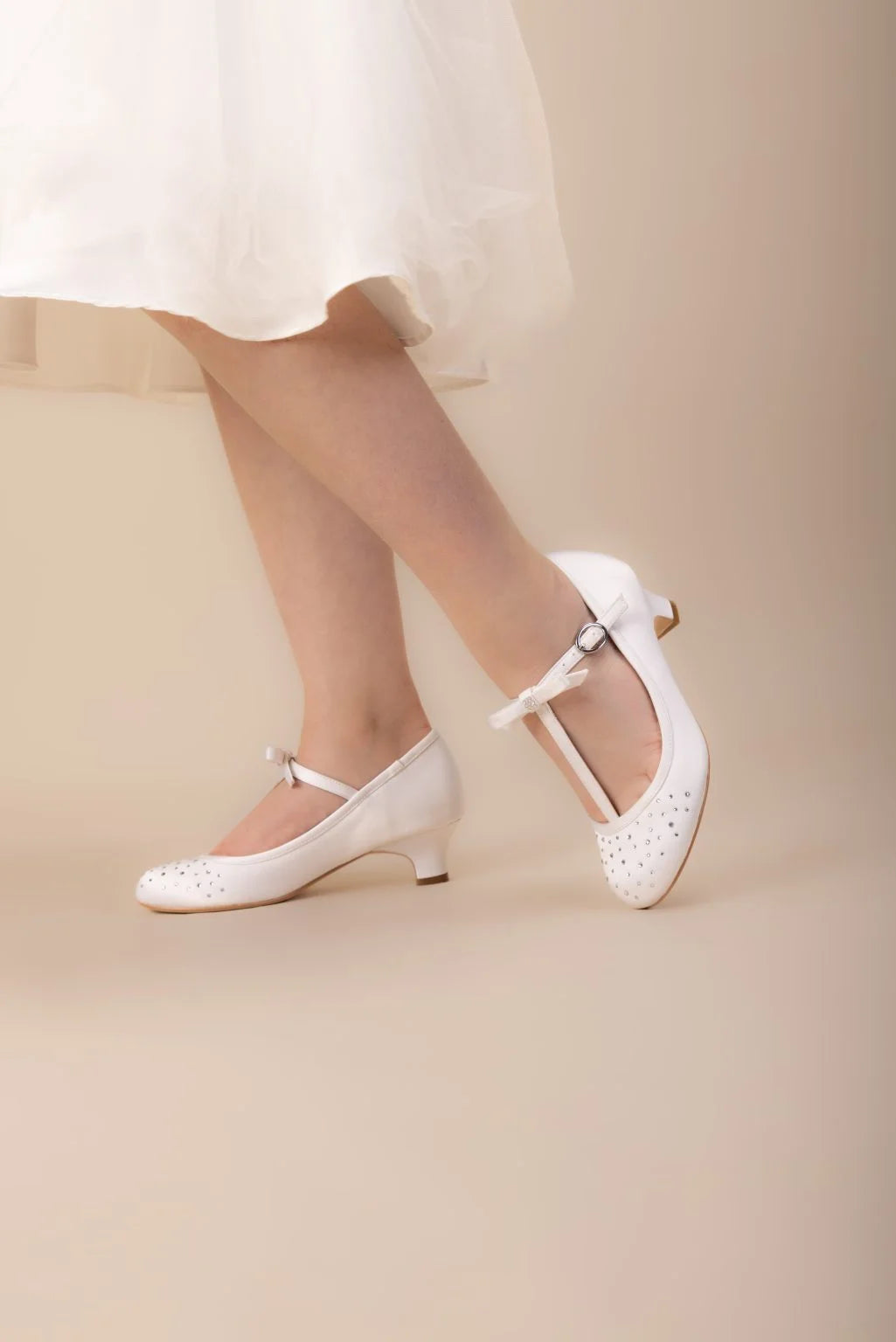 Vickie Communion Shoe White
