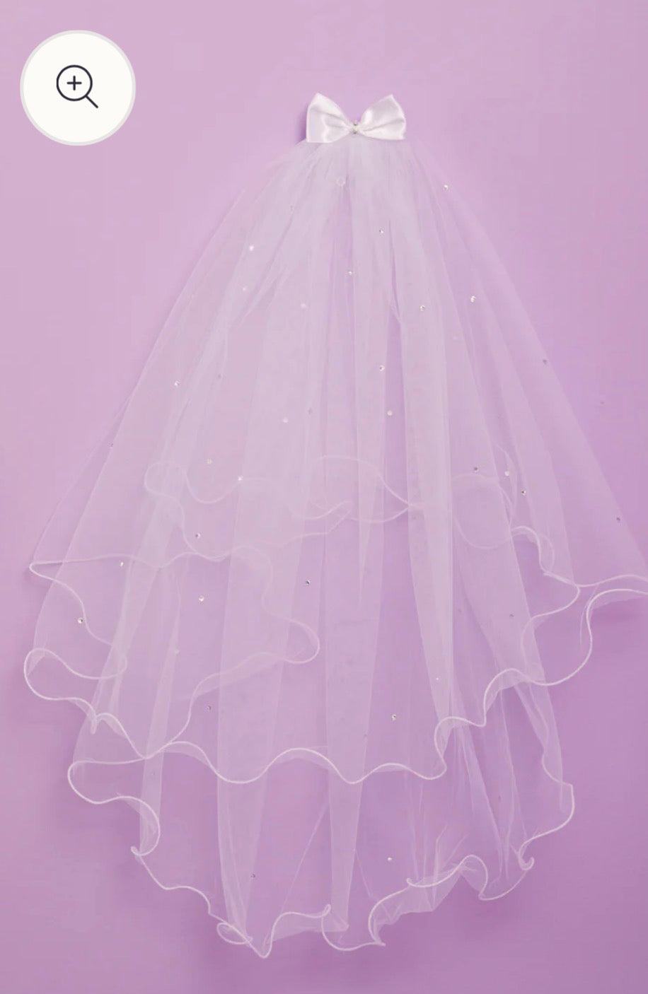 White Communion Veil- Linzi